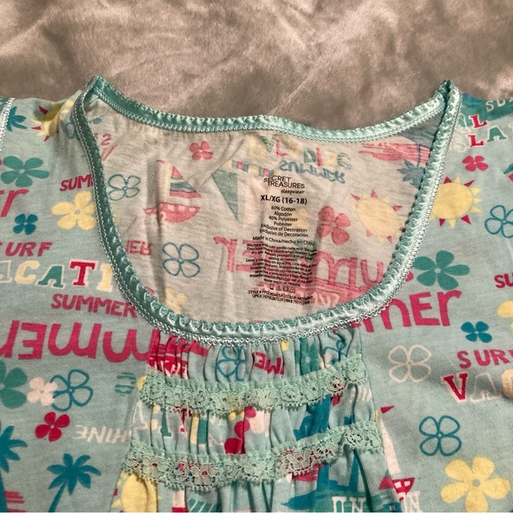 NWOT Vintage Secret Treasures Sleepwear Tank and Shorts Pajama Set Size XL 16/18 - Picture 5 of 14